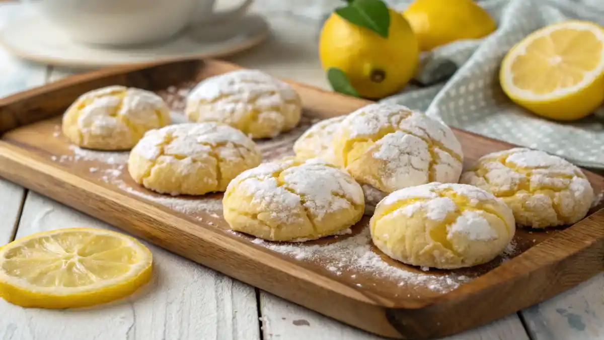 Lemon Crinkle Cookies