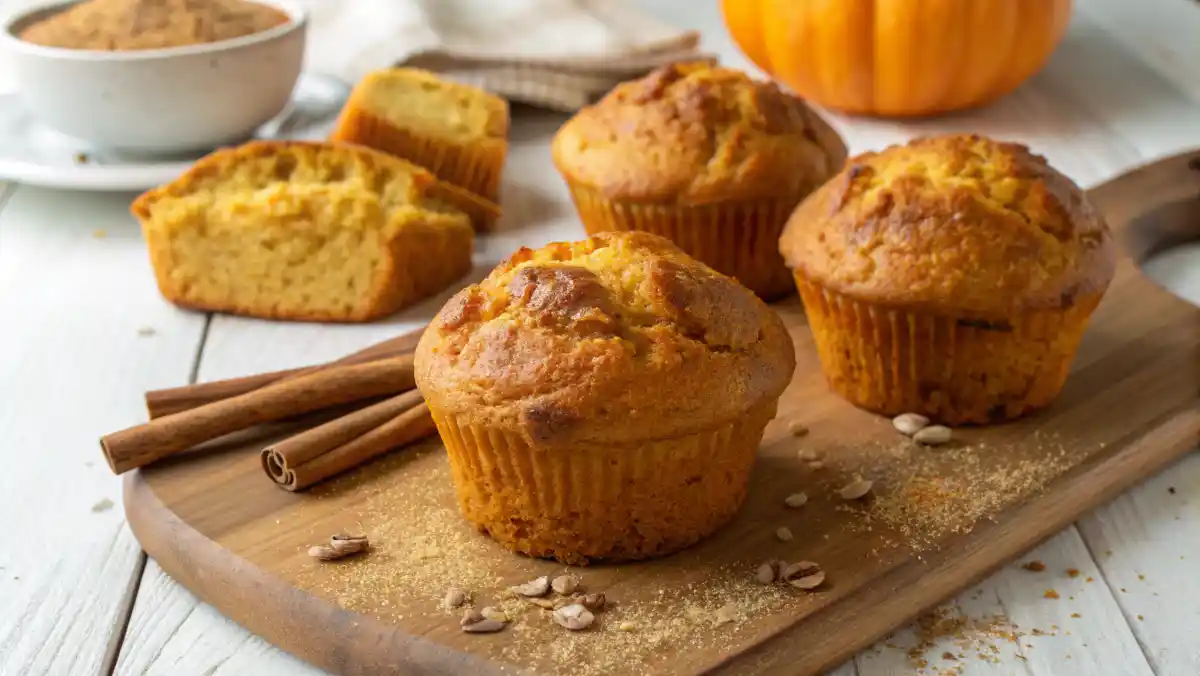 Pumpkin Muffins with Cake Mix