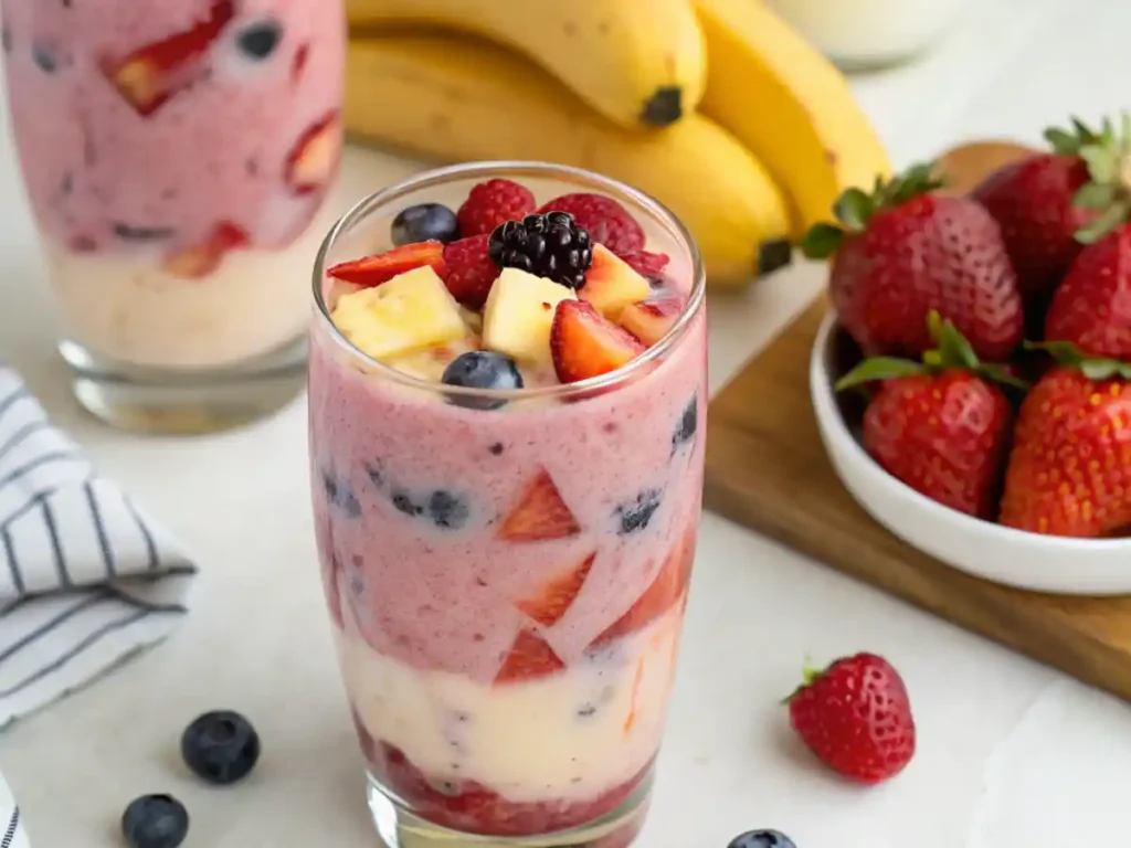Adding fruits to kefir to improve taste
