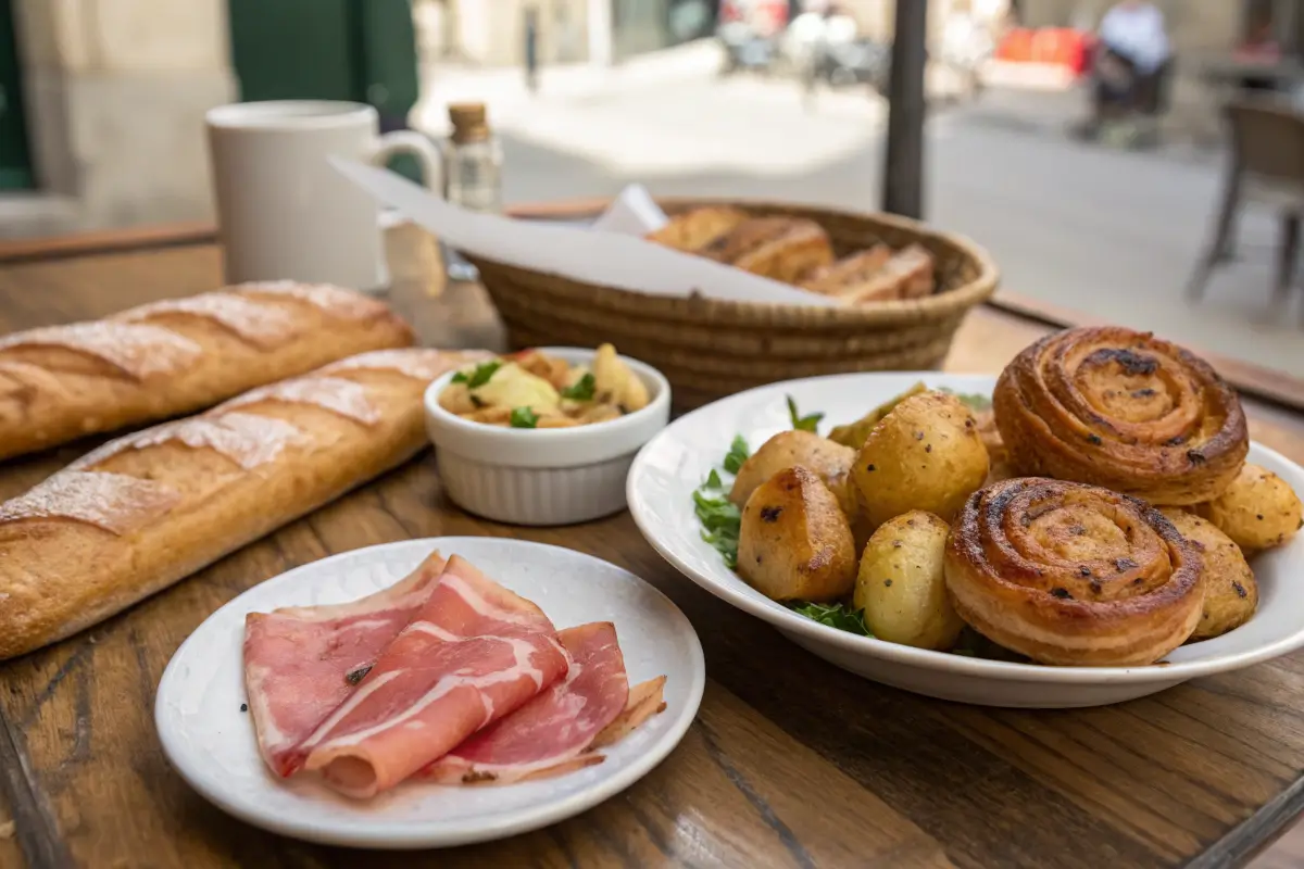 Three-Ingredient Dishes on a Rustic Table